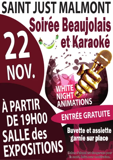 Soirée karaoké et beaujolais nouveau