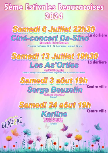Estivales Beauzacoises concert Serge Beuzelin