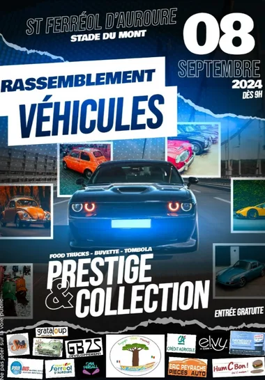 Rassemblement de véhicules de prestige et de collection