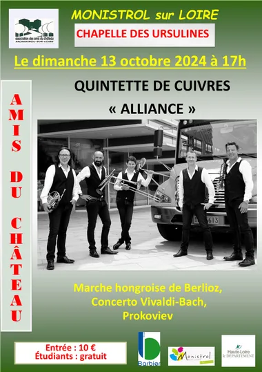 Concert à la Chapelle des Ursulines dans le cadre de “musique au château” ALLIANCE