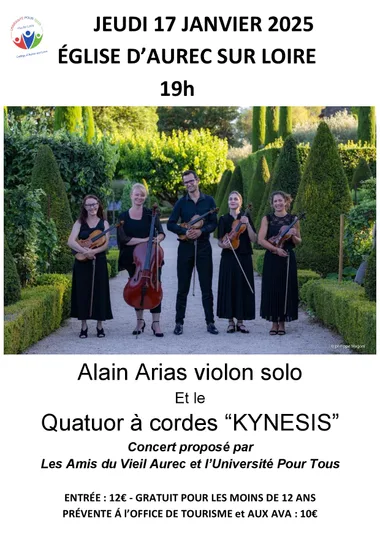 Alain Arias et le Quatuor à cordes Kynesis