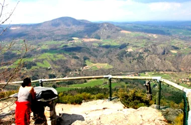 View of Mont Gerbizon over Retournac