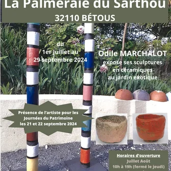 Exposition céramique à la Palmeraie du Sarthou