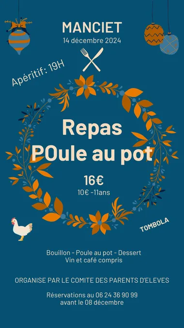 Repas Poule au Pot