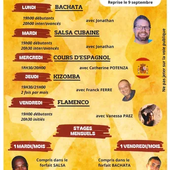 Stage de Bachata mensuel