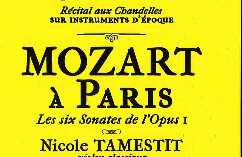 Mozart à Paris, les six sonates de l’Opus 1