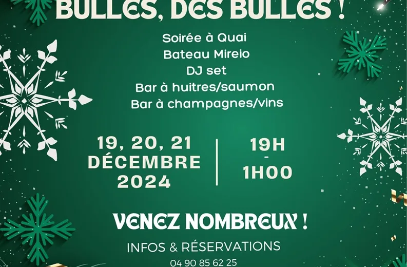 Bar à huîtres et des bulles, des bulles, des bulles !