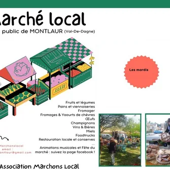 MARCHÉ LOCAL EN FIN DE JOURNÉE