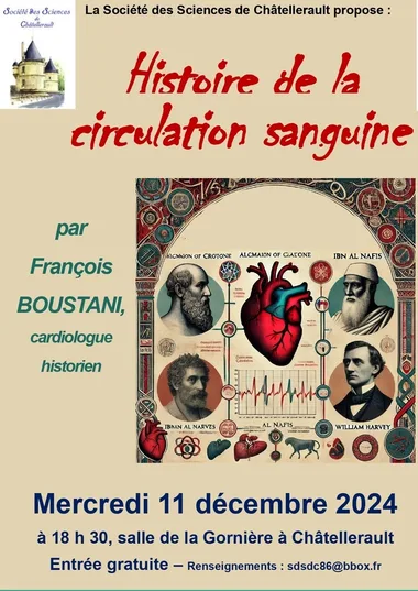 Histoire de la circulation sanguine, conférence de François Boustani