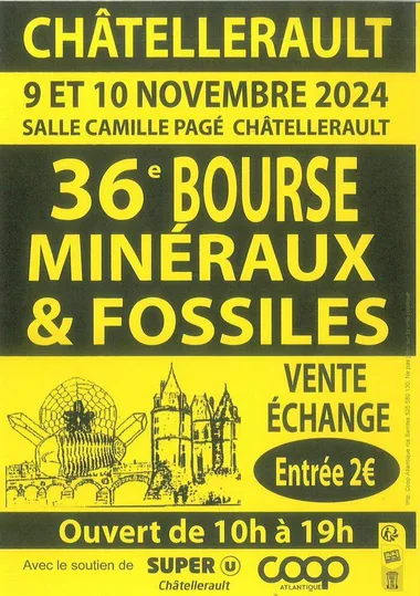 36ème Bourse-Exposition Minéraux, Fossiles et Pierres fines.