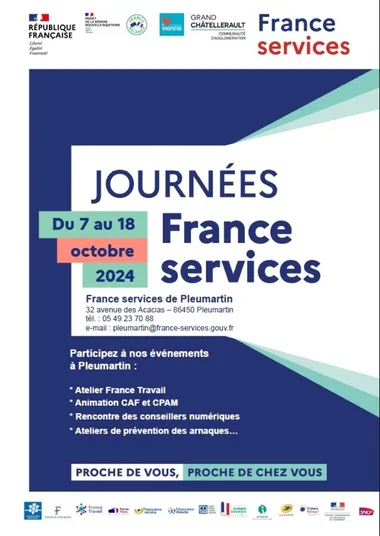 Journées portes ouvertes Espace France Services Pleumartin