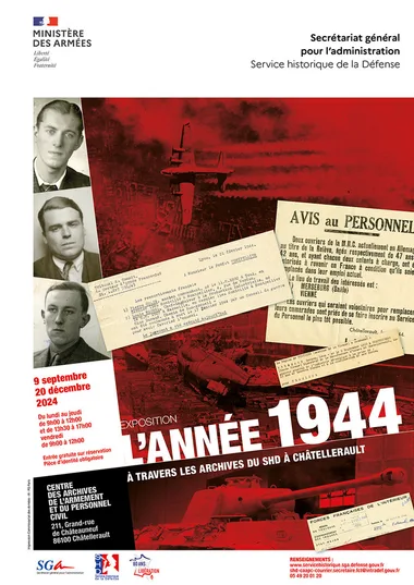 L’année 1944 à travers les archives du Service historique de la Défense à Châtellerault