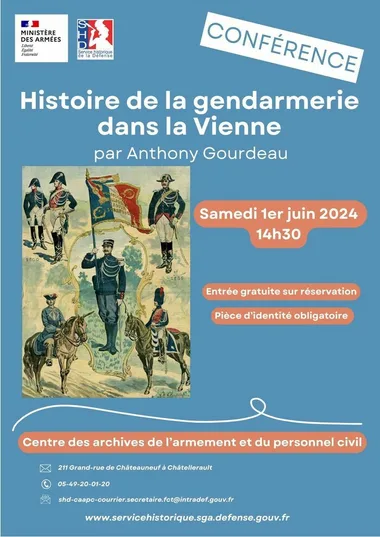 Conférence “Histoire de la gendarmerie dans la Vienne”