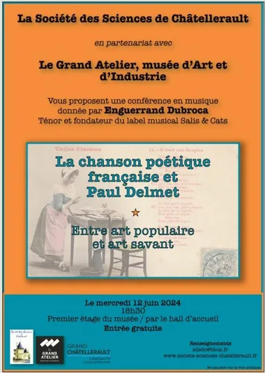 La chanson poétique française et Paul Delmet, conférence en musique donnée par Enguerrand Dubroca