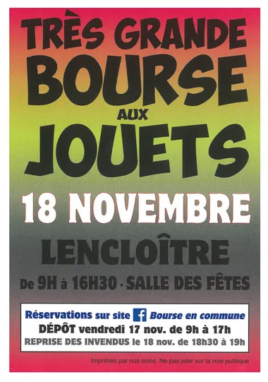 Grande bourse aux jouets