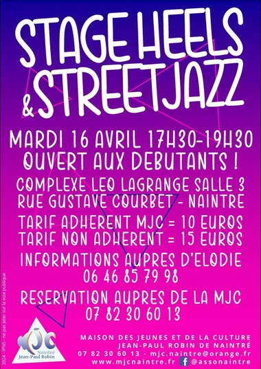 Stage danse heels et streetjazz