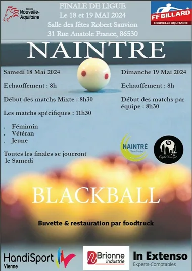 Finale de ligue blackball de la Nouvelle Aquitaine