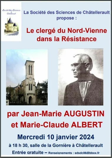 Le clergé du Nord-Vienne dans la Résistance, conférence par Jean-Marie Augustin et Marie-Claude Albert