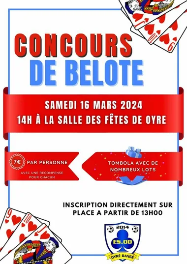 CONCOURS DE BELOTE – LE 16 MARS 2024 – ESOD FOOT