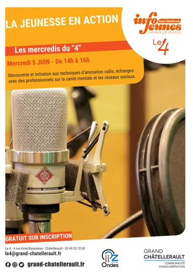 Première émission radio “la jeunesse en action”