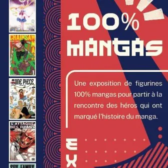 Exposition à la Médiathèque / 100% Mangas