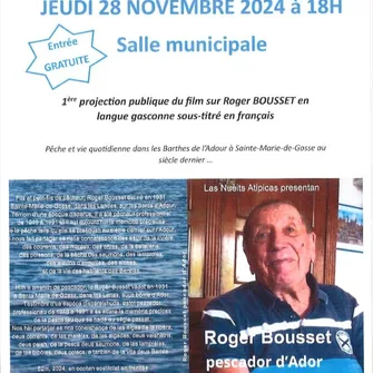 1ère projection du film sur Roger Bousset