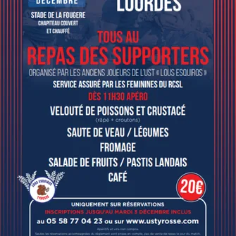 Repas supporters des Esquiros