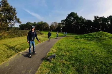 Electric skate land