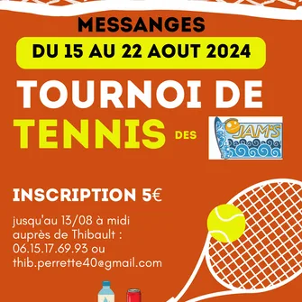 Tournoi de tennis des Jam’s #4