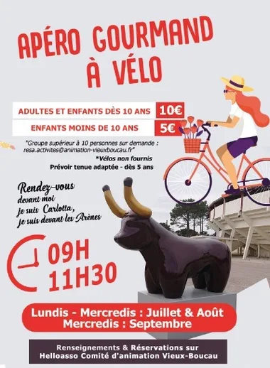 Apéro gourmand à vélo