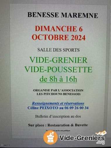 Vide grenier & vide poussette