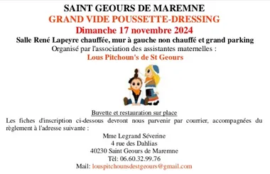 Vide grenier de Lous Pitchoun’s de St Geours