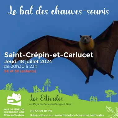 Les Estivales : Bal des chauves-souris à Saint-Crépin-et-Carlucet