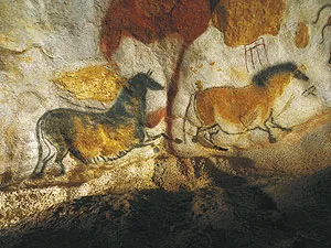 Montignac - Höhle von Lascaux II: Chinesische Pferde
