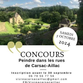 Concours de peinture dans les rues de Carsac-Aillac