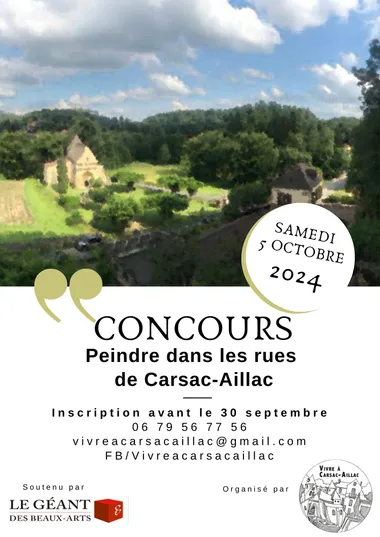 Concours de peinture dans les rues de Carsac-Aillac