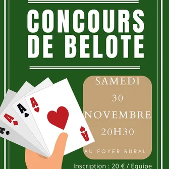 Concours de Belote à Saint Crépin et Carlucet