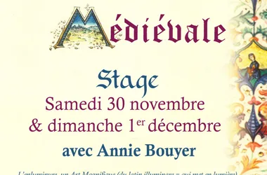 Stage d’enluminure médiévale à Saint-Amand-de-Coly