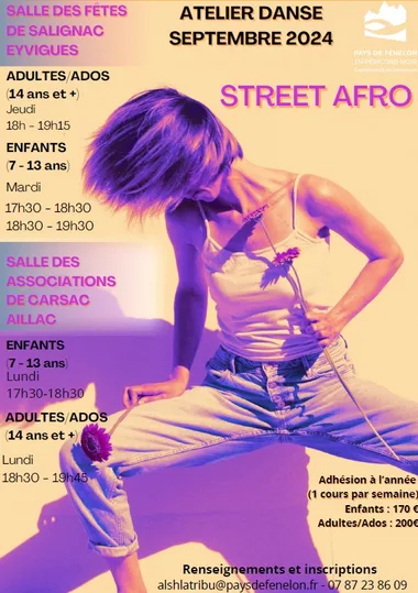 Atelier de Danse Street Afro à Salignac – Enfants (7 à 13 ans)