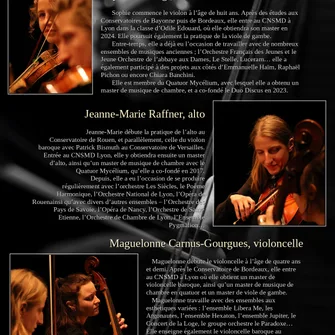 Concert “De Haydn à Pleyel” par le trio à cordes Mycrocélium