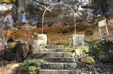 Forêt dép. de Campagne en hiver - escalier