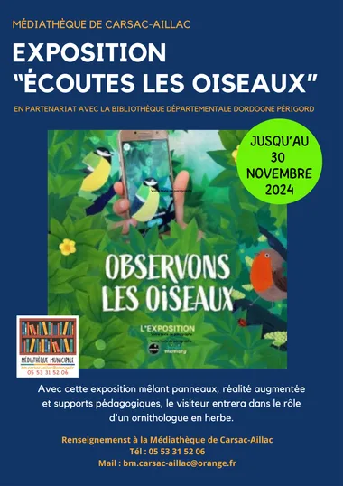 Exposition “Écoutes les Oiseaux”