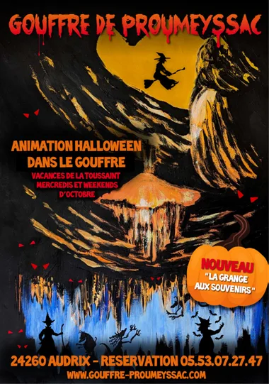 Animation Halloween au Gouffre de Proumeyssac