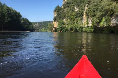 Kanus-Diskuverte-Dordogne-Sarlat-Riviere-Kajak-Rocher-Vitrac-Carsac