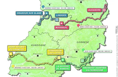 Tour du Limousin 2024 – Etape Terrasson-Lavilledieu