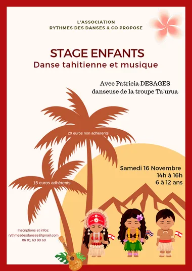 Stage pour enfants – Danse tahitienne et musique