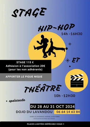 Stage de Hip-Hop et stage de Théâtre