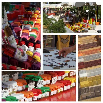 Marché nocturne artisanal à Cavalière