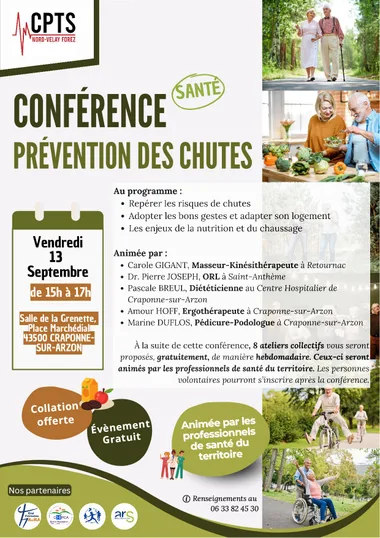 Conférence santé : la prévention des chutes