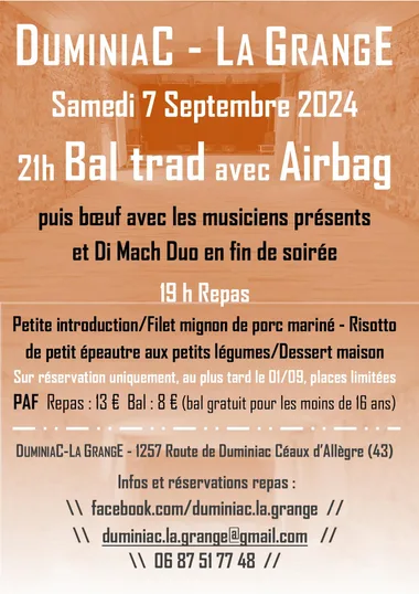 Soirée Bal Trad avec Airbag